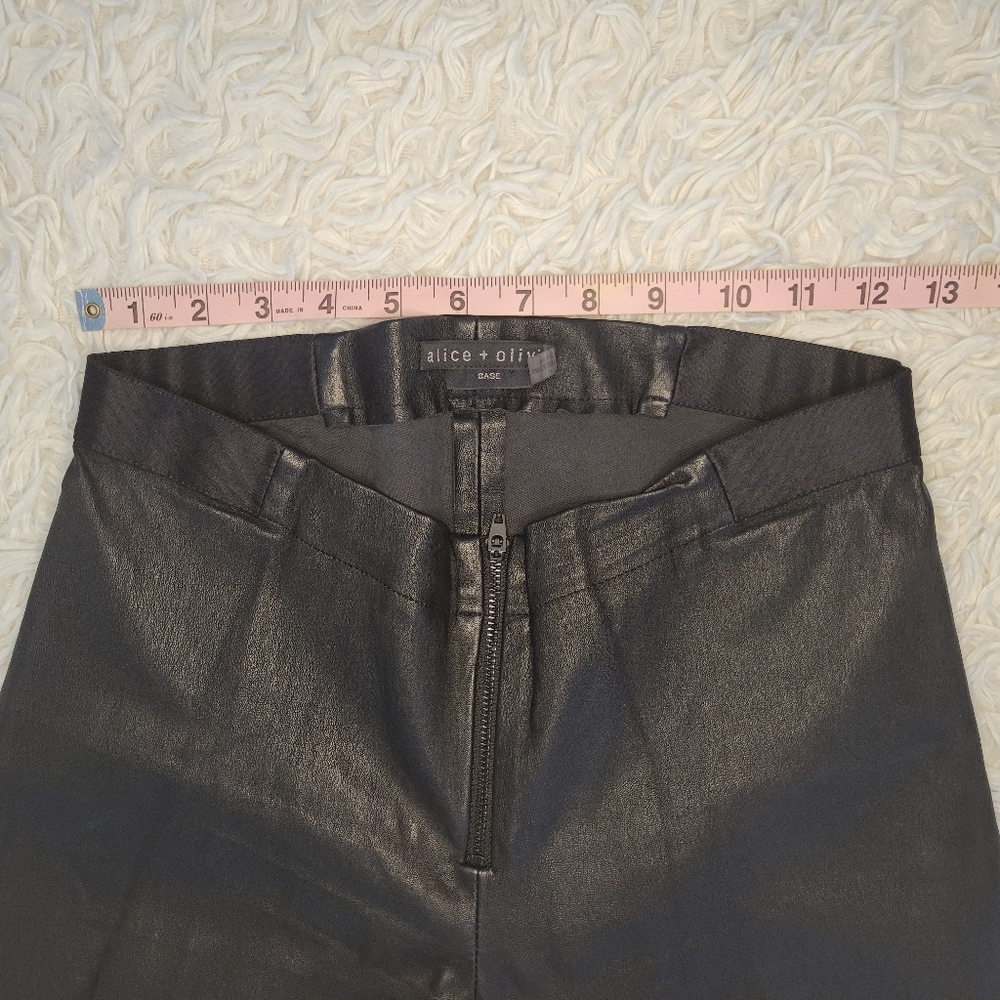Alice + Olivia Leather Leggings - Picture 9 of 16
